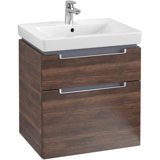 Villeroy & Boch Subway 2.0 wastafelonderkast 58.7x59cm 2 lades Arizona oak