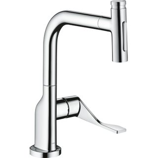 Hansgrohe AXOR Citterio 1-gats keukenkraan m. uittrekbare handdouche m. 110Â°/150Â° draaibare uitloop chroom