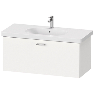 Duravit XBase Wastafelonderkast 100x45.8x44.8cm 1 lade Standaard greep met softclose spaanplaat wit Mat