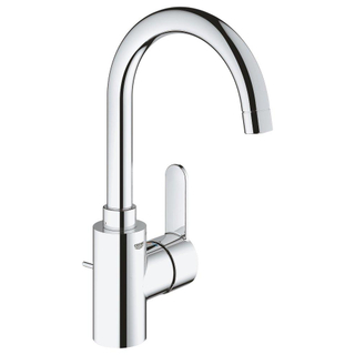 GROHE Eurostyle Cosmopolitan wastafelkraan L-size met afvoerplug met hoge draaibare uitloop chroom