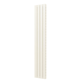 Plieger Cavallino Retto designradiator verticaal dubbel middenaansluiting 1800x298mm 817W pergamon (RAL9001)