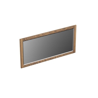 Forzalaqua Gela 2.0 spiegel 100x50cm Rechthoek zonder verlichting met frame Massief Eiken Castle Brown