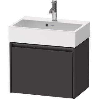 Duravit Ketho 2 wastafelonderbouwkast met 1 lade 58.4x39x44cm met greep antraciet grafiet supermat