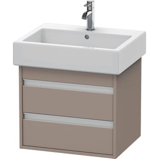 Duravit Ketho Wastafelonderkast 55x44x48cm Standaard greep met softclose spaanplaat Basalt Mat