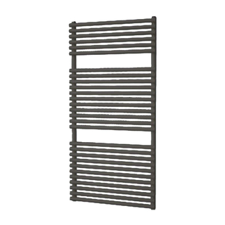 Plieger Florian Nxt designradiator dubbel horizontaal 1216x600mm 980W zwart grafiet (black graphite)