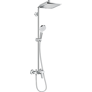 Hansgrohe Crometta e 240 1jet showerpipe met douchekraan chroom