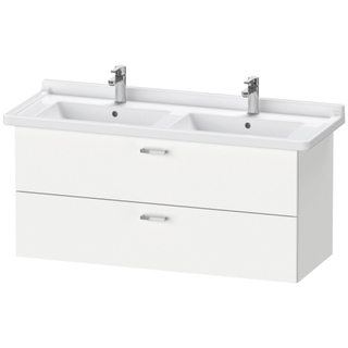 Duravit XBase Wastafelonderkast 120x46.8x56cm Standaard greep met softclose spaanplaat wit Mat