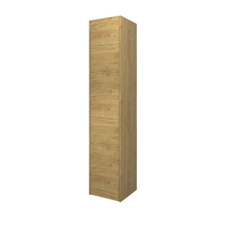 Proline Hoge kast P2O 1 deur push 2 open inclusief 4 glazen planchettes 35x35x169cm Ideal oak