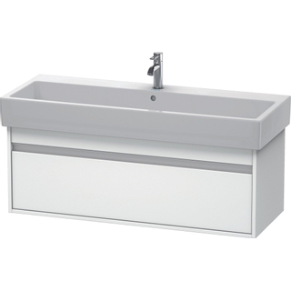 Duravit Ketho Wastafelonderkast 115x44x41cm 1 lade Standaard greep met softclose spaanplaat wit Mat