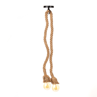 Njoy Touwlampmet 2 bollen 4W x2cm verlichting hout