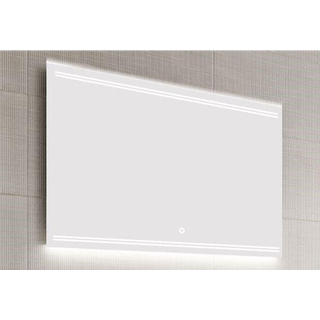 HR Badmeubelen Zeta spiegel 80x70cm met LED indirecte verlichting boven onder en sensor 3 standen