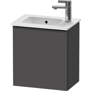 Duravit D-Neo wastafelonderkast 41x44x27.4cm Linksdraaiend 1 deur Grafiet Mat