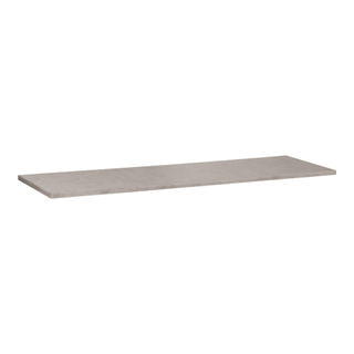 Saniclass Concrete wastafelblad 160x46x3cm zonder kraangat Gecoat Beton Grijs gemêleerd