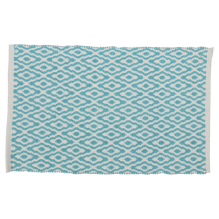 Differnz Brighton Badmat 100% katoen Blauw wit 50 x 80 cm