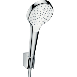 Hansgrohe Croma Select S PorterS badset met Croma Select S 1jet handdouche met wandhouder met Isiflex`B doucheslang 160cm wit/chroom