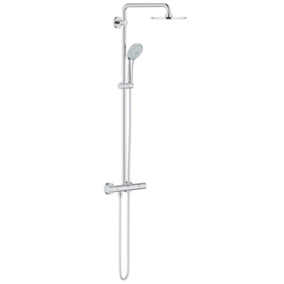 GROHE Euphoria Regendoucheset Opbouw - hoofddouche 21cm - massage handdouche - thermostatisch - chroom