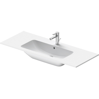 Duravit Me by starck wastafel 123x49cm 1 kraangat met overloop wit