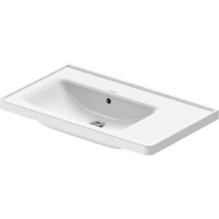 Duravit D-Neo wastafel 80x48x17cm 1 kraangat rechthoek Keramiek Wit