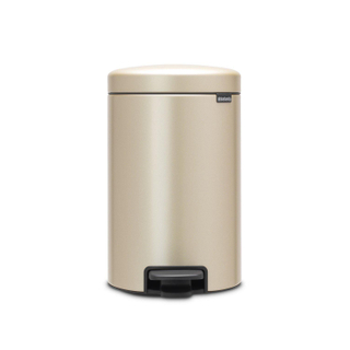 Brabantia NewIcon pedaalemmer 12 liter met kunststof binnenemmer Metallic Gold