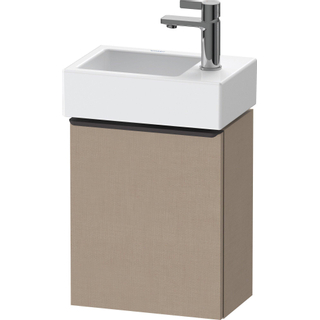 Duravit D-Neo wastafelonderkast 36.4x44x22.2cm Linksdraaiend 1 deur Linnen Mat