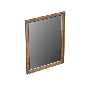 Forzalaqua Reno 2.0 spiegel 59.5x80cm Rechthoek zonder verlichting met frame Massief Eiken Castle Brown