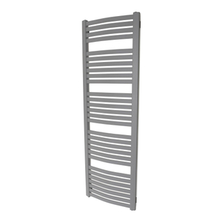 Rosani Round Designradiator 57x173cm met aansluiting op hoekpunten 871Watt Grafit Grey matt