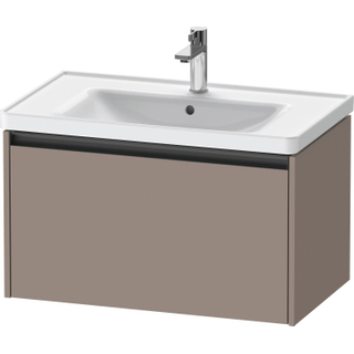 Duravit Ketho 2 wastafelonderbouwkast met 1 lade 78.4x45.5x44cm met greep antraciet basalt mat