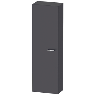 Duravit XBase badkamerkast 40x23.8x132cm 1 deur Standaard greep Grafiet