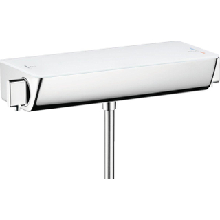 Hansgrohe Ecostat Select douchekraan thermostatisch met planchet van veiligheidsglas wit chroom