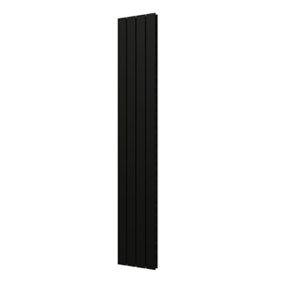 Plieger Cavallino Retto designradiator verticaal dubbel middenaansluiting 1800x298mm 817W mat zwart