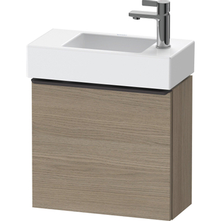 Duravit D-Neo wastafelonderkast 48.4x44x22.2cm Rechtsdraaiend 1 deur Eiken (terra) Mat