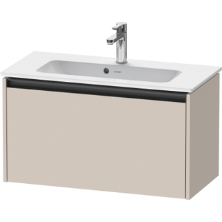 Duravit Ketho 2 wastafelonderbouwkast met 1 lade 68x39x44cm met greep antraciet taupe mat