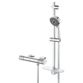 GROHE Precision Feel thermostatische douchemengkraan met glijstangset Chroom