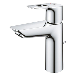 GROHE Bauloop waterbesparende wastafelkraan M-Size met trekwaste chroom