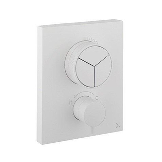 Crosswater Crossbox inbouw douchekraan thermostatisch 3 functies inclusief inbouwdeel wit mat