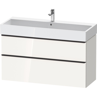 Duravit D-Neo wastafelonderkast 118.4x62.5x44.2cm 2 lades wit Hoogglans