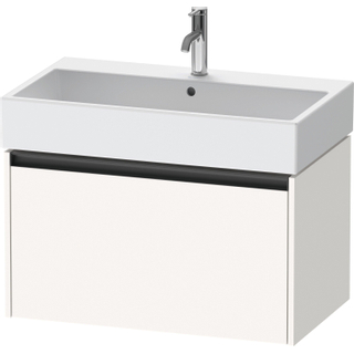 Duravit Ketho 2 wastafelonderbouwkast met 1 lade 78.4x46x44cm met greep antraciet wit supermat