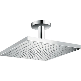 Hansgrohe Raindance E Square hoofddouche E300 1jet met plafondbevestiging 10cm 30x30cm EcoSmart chroom