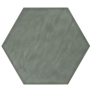 Cifre Ceramica wandtegel - 17.5x17.5cm - 9mm - Zeshoek - Groen glans