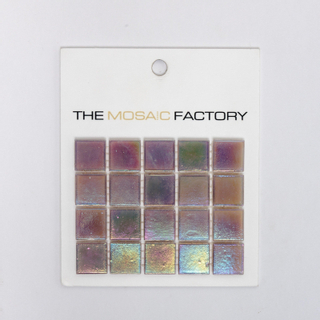 SAMPLE The Mosaic Factory Amsterdam mozaïektegel 2x2x0.4cm voor wand en vloer voor binnen en buiten vierkant Glas Licht Grijs