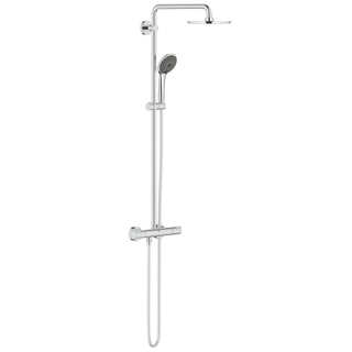 GROHE Vitalio Joy XXL Regendoucheset Opbouw - hoofddouche 21cm - handdouche 3 standen - thermostatisch - doucheslang 175cm - chroom