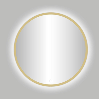 Best Design Nero Venetië 120cm rond met LED verlichting goud mat