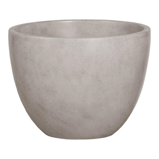 Saniclass Concrete opbouwwaskom 36x36x28cm zonder overloop rond Beton