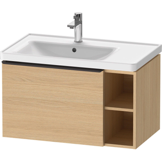 Duravit D-Neo wastafelonderkast 78.4x44x45.2cm 1 lade met softclose Natuur eiken Mat