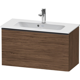 Duravit D-Neo wastafelonderkast 81x44x37.2cm 1 lade Noten (donker) Mat