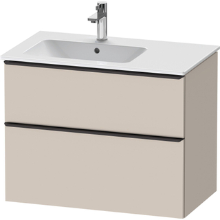 Duravit D-Neo wastafelonderkast 81x62.5x46.2cm 1 lade Taupe Mat