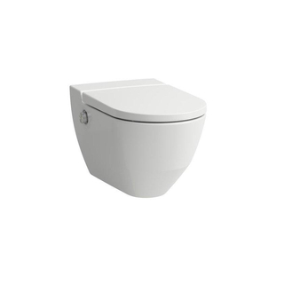 Laufen Cleanet NAVIA Douche WC 40.5x58x37cm diepspoel incl. closetzitting met deksel en softclose keramiek mat wit mat