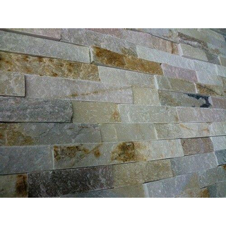 SAMPLE Kerabo Wandtegel Schiste flatface stonepanel beige slate Natuursteenlook Breukruw Beige