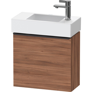 Duravit D-Neo wastafelonderkast 48.4x44x22.2cm Linksdraaiend 1 deur Noten Mat