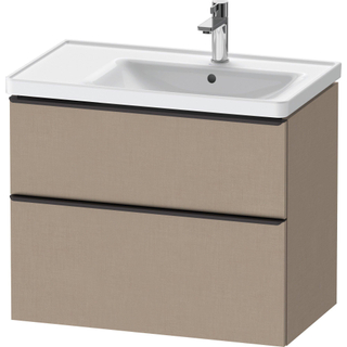 Duravit D-Neo wastafelonderkast 78.4x62.5x45.2cm 1 lade Linnen Mat